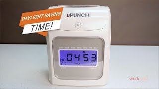 uPunch Time Clock  How to Set HN Series Daylight Saving Time [upl. by Annekam]