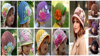 Easy Crochet a HatNew Crochet Baby Hat DesignBeautiful Pattern Crochet HatCrochet Baby Cap Patern [upl. by Rakia]