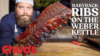 How to cook Baby Back Ribs on the Weber Kettle  Chuds BBQ [upl. by Elfont]