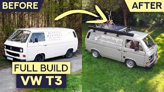 Camper Van Conversion of a old VW T3  DIY  Full Build Time Lapse [upl. by Iaht]