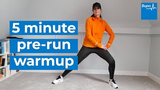 5 minute prerun warm up  Bupa Health [upl. by Hasile97]