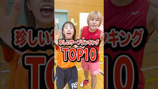 珍しいサーブランキングTOP10🔥shorts [upl. by Lliw395]