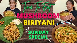 MUSHROOM 🍄 DUM BIRYANI 😋  Cooking in tamil  Own Recipe  tamil trending cooking [upl. by Guerra]