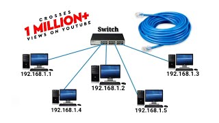 Create LAN Network Connecting Computer in Networking or share the resources [upl. by Ielirol]