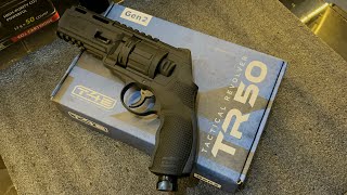 Umarex T4E Tactical Revolver TR 50 unboxing and testing airgun airgunph t4e [upl. by Clancy]