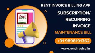 How to Create Recurring Invoices for Subscription Maintenance Bills  Easy Automation Tips Rent Bill [upl. by Akapol976]