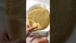 EASY Oat Flour Crepes Made Gluten Free in a Blender Recipe [upl. by Airamas]