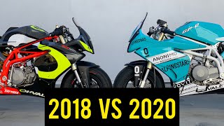 2018 vs 2020 Ohvale GP0 190cc [upl. by Atinrahs313]