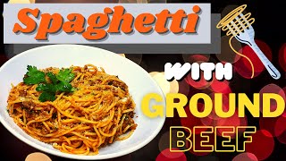 Spaghetti with ground beef recipe [upl. by Beffrey]