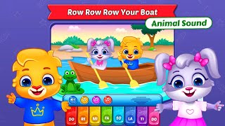 Lucas and Ruby Animal Sounds Song 12  Row Row Row Your Boat  RV AppStudios Games [upl. by Elodie]