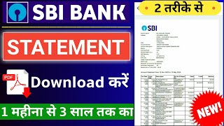 Sbi bank statement kaise nikale  sbi statement pdf download  bank statement  sbi [upl. by Yriek]