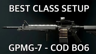 COD BO6  GPMG7 Best Class Setup [upl. by Llyrrad]