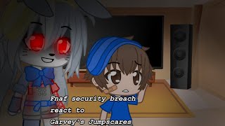 ・fnaf security breach react to Garveys Jump scares・ [upl. by Neillij]