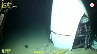 VIDEO CORRECTION Coast Guard releases footage of Titan sub wreckage ahead of hearing  REUTERS [upl. by Mandle]