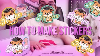 How to make stickers with cricut maker 3 [upl. by Kinnon]