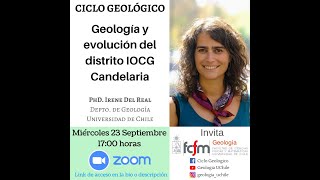 quotGeología y evolución del distrito IOCG Candelariaquot  Dra Irene del Real NMTMDGL [upl. by Judah]