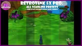 RetroTINK 5X Pro Testing all of the Scanline Presets  Some Custom Favorite Setting Combos [upl. by Ardeen775]