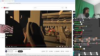 Forsen Reacts to VR Plane Crash Experience in Virtual Reality 360 video [upl. by Doughman]