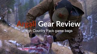 Argali Gear Review Argali ultralight High Country Pack game bags [upl. by Ainezey775]