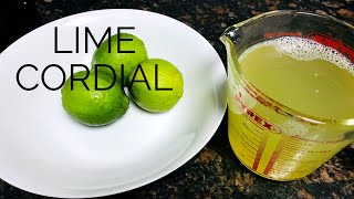 Home Made Lime Cordial [upl. by Elocin239]