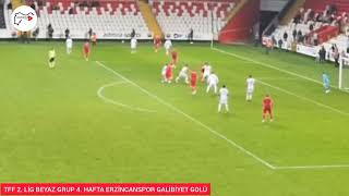 TFF 2 LİG BEYAZ GRUP 24 ERZİNCANSPOR 21 ADANA 01 FK Erzincansporu Liderliğe Taşıyan Gol [upl. by Deyes]