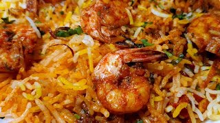 Prawns Biryani Recipe l Jhinga Biryani Restaurant Style [upl. by Gamages]