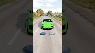 Lamborghini Cars vs 2 Hydraulic Crush  BeamNGDrive shorts beamng [upl. by Houlberg]