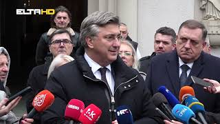 Andrej Plenković predsjednik Vlade Republike Hrvatske u Banjaluci [upl. by Nauhs]