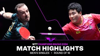 FULL MATCH  Simon Gauzy vs Liang Jingkun  MS R16  WTTMacao 2024 [upl. by Epillihp573]