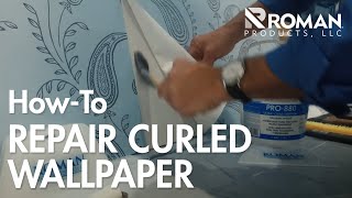 How to Repair Curled Wallpaper [upl. by Ahsirtak]