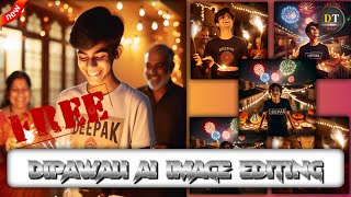 DIPAWALI 🪔 AI IMAGE KAISE BANAYEBING IMAGE CREATORDIWALI 🪔 FESTIVAL PHOTO EDITING [upl. by Nnayd763]