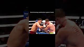 Bivol throwing combinations against Canelo boxing [upl. by Briscoe]