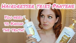 Hairdresser tries Pantene Shampoo amp Conditioner  what you REALLY should know [upl. by Boles]