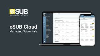 Construction Submittal Software  eSUB CLOUD [upl. by Meibers]