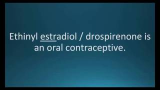 CC How to pronounce ethinyl estradiol  drosperinone Yaz Memorizing Pharmacology Flashcard [upl. by Hales]