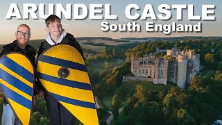 We visit Arundel Castle in South England with a medieval Festival [upl. by Heindrick521]