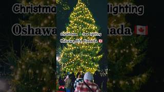 Christmass 🎄 tree lighting ✨️ at Oshawa ON Canada 🇨🇦 Nov 152024 shortsviral canada christmas [upl. by Cinomod]