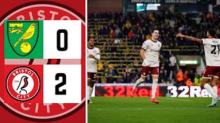 NORWICH 02 BRISTOL CITY  MATCH REVIEW [upl. by Ydnim529]