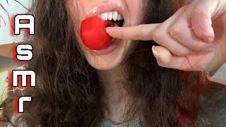 Asmr  Jaw Exerciser Mouth Sounds  Tape Over Mouth Sounds  pausing lip gloss application close [upl. by Adiaz]