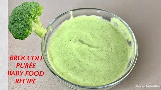 6months Broccoli Purée 6 Months Healthy Homemade Baby Food [upl. by Trella]