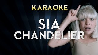 Sia  Chandelier  Lower Key A Karaoke Instrumental Lyrics Cover Sing Along [upl. by Bergeron]