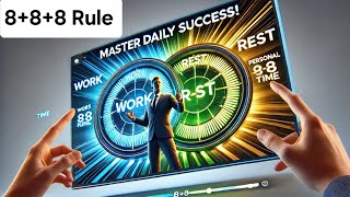 Mastering Daily Success with the 888 Rule  motivation  success [upl. by Megdal]