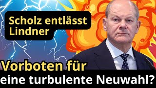 Scholz entlässt Lindner Vorboten für eine turbulente Neuwahl [upl. by Battista]