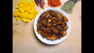 how to make Instant Sweet mango pickle  Sweet Mango achar  Mango recipes [upl. by Fiore]