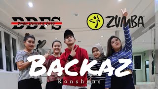 Konshens  Backaz  ZUMBA  FITNESS  At Balikpapan [upl. by Aremihc735]