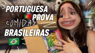 PORTUGUESA PROVA COMIDAS BRASILEIRAS 🇧🇷 [upl. by Siaht455]