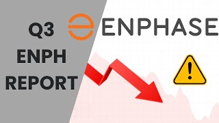 ENPHASE DOWN 17 AFTER EARNINGS  BAD Q4 FORECAST [upl. by Malka]