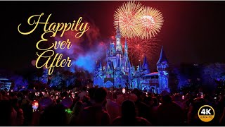 Experience the Happily Ever After Fireworks Show in 4K at Magic Kingdom [upl. by Annaeiluj672]