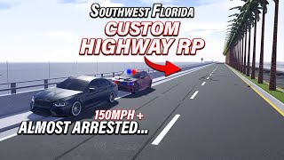 CAUGHT STREET RACING SWFL CUSTOM HIGHWAY RP  ROBLOX  Southwest Florida [upl. by Dahaf584]