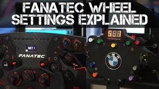 FANATEC ClubSport Tuning Menu Settings Explained  My F1 2018 Settings [upl. by Ennylhsa973]